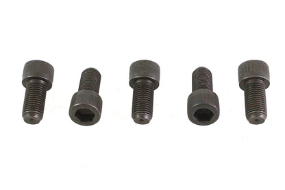 V-Twin 3/8 inch-24 x 3/4 inch Allen Socket Cap Screw Black (Pack of 5)
