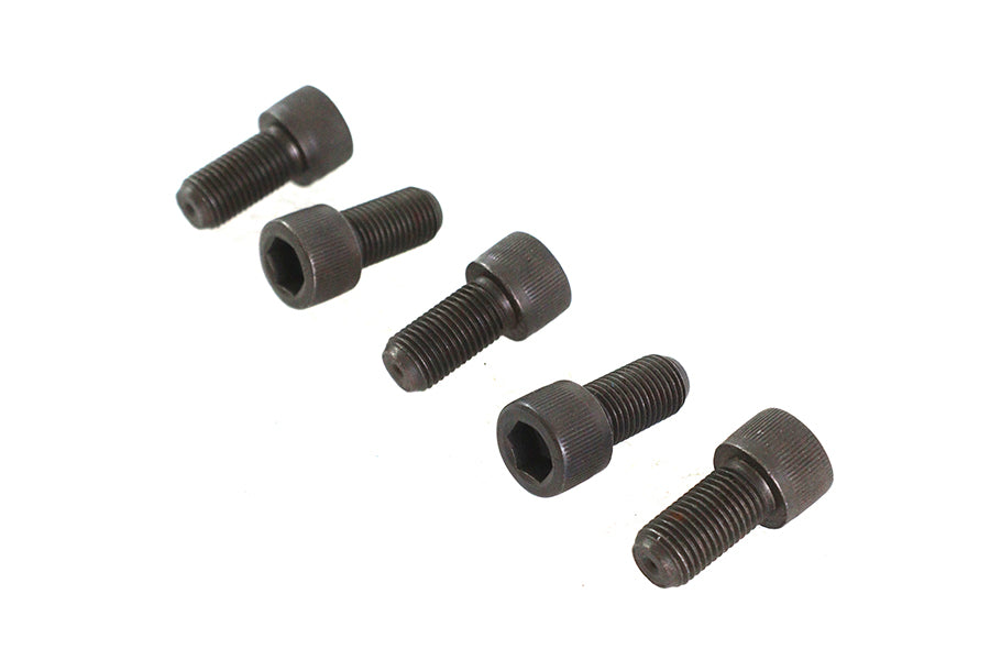 V-Twin 3/8 inch-24 x 3/4 inch Allen Socket Cap Screw Black (Pack of 5)