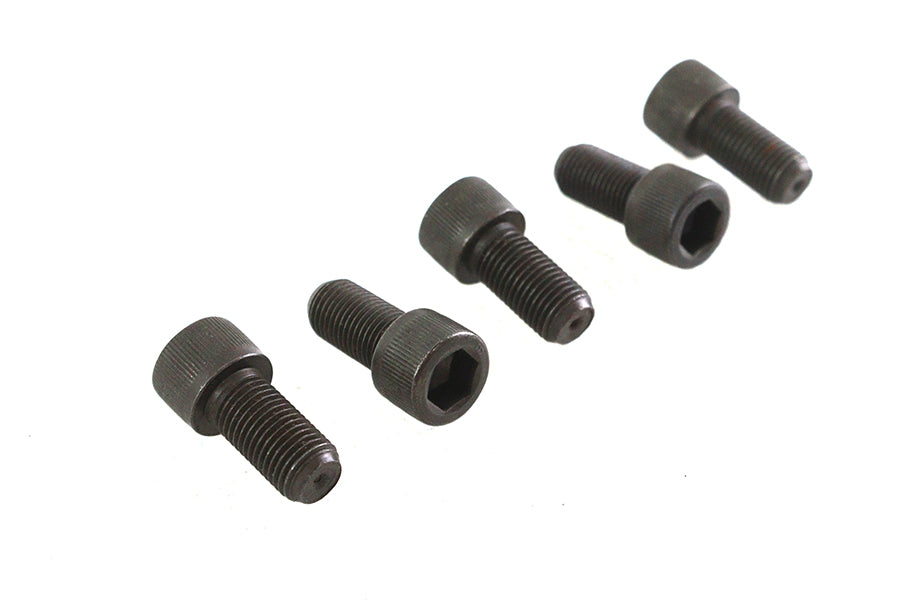 V-Twin 3/8 inch-24 x 3/4 inch Allen Socket Cap Screw Black (Pack of 5)