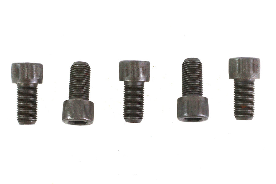 V-Twin 3/8 inch-24 x 3/4 inch Allen Socket Cap Screw Black (Pack of 5)