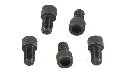 V-Twin 7/16 inch-20 x 3/4 inch Allen Socket Cap Screw Black - Pack of 5