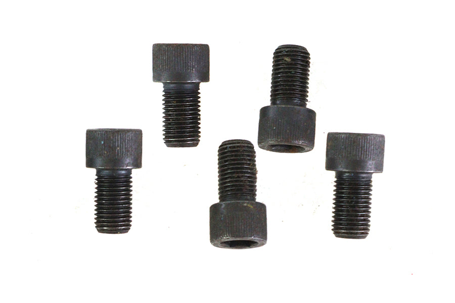 V-Twin 7/16 inch-20 x 3/4 inch Allen Socket Cap Screw Black - Pack of 5