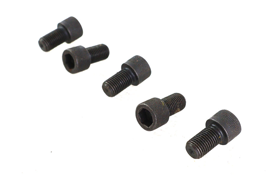 V-Twin 7/16 inch-20 x 3/4 inch Allen Socket Cap Screw Black - Pack of 5