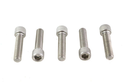 V-Twin 5/16 inch-24 x 1-1/4 inch Stainless Steel Allen Socket Cap Screw - Pack of 5