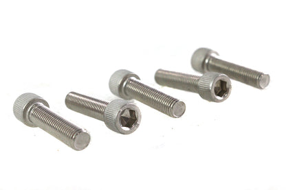 V-Twin 5/16 inch-24 x 1-1/4 inch Stainless Steel Allen Socket Cap Screw - Pack of 5