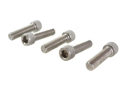 V-Twin 5/16 inch-24 x 1-1/4 inch Stainless Steel Allen Socket Cap Screw - Pack of 5