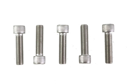 V-Twin 5/16 inch-24 x 1-1/4 inch Stainless Steel Allen Socket Cap Screw - Pack of 5