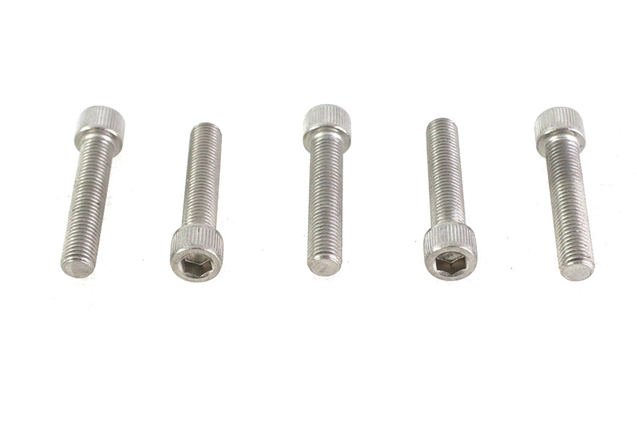 V-Twin 5/16 inch-24 x 1-1/2 inch Stainless Steel Allen Socket Cap Screw (Pack of 5)