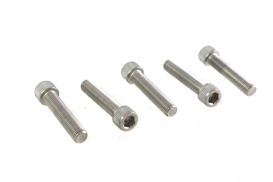 V-Twin 5/16 inch-24 x 1-1/2 inch Stainless Steel Allen Socket Cap Screw (Pack of 5)