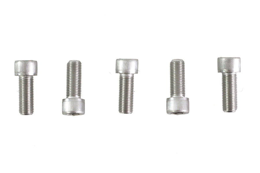 V-Twin 3/8 inch-24 x 1 inch Stainless Steel Allen Socket Cap Screw - Pack of 5