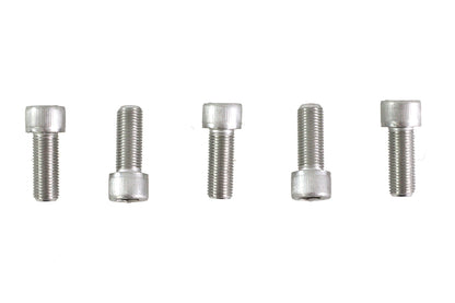 V-Twin 3/8 inch-24 x 1 inch Stainless Steel Allen Socket Cap Screw - Pack of 5