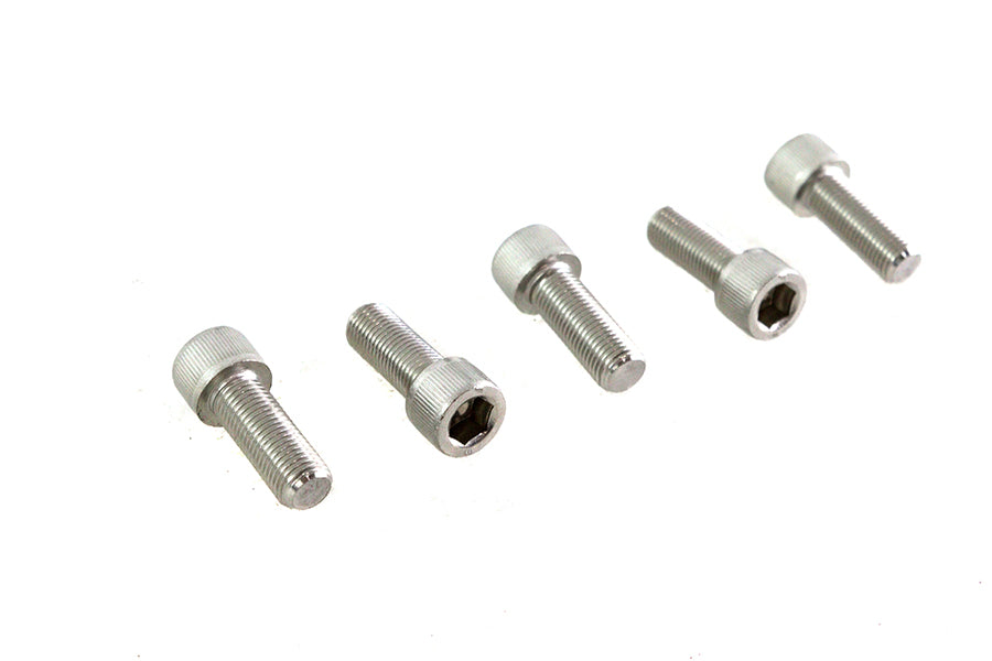 V-Twin 3/8 inch-24 x 1 inch Stainless Steel Allen Socket Cap Screw - Pack of 5