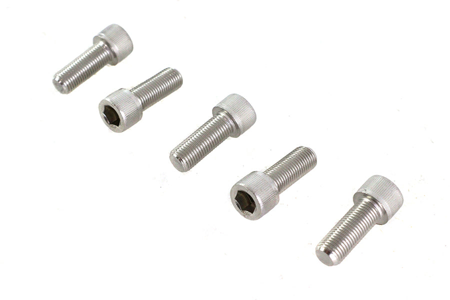 V-Twin 3/8 inch-24 x 1 inch Stainless Steel Allen Socket Cap Screw - Pack of 5