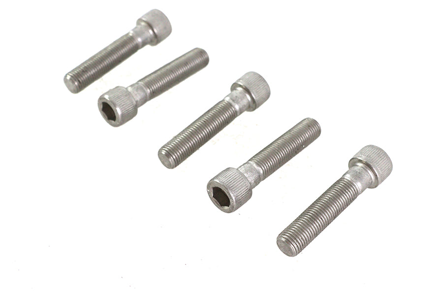 V-Twin 3/8 Inch-24 x 1-3/4 Inch Stainless Steel Allen Socket Cap Screw (Pack of 5)