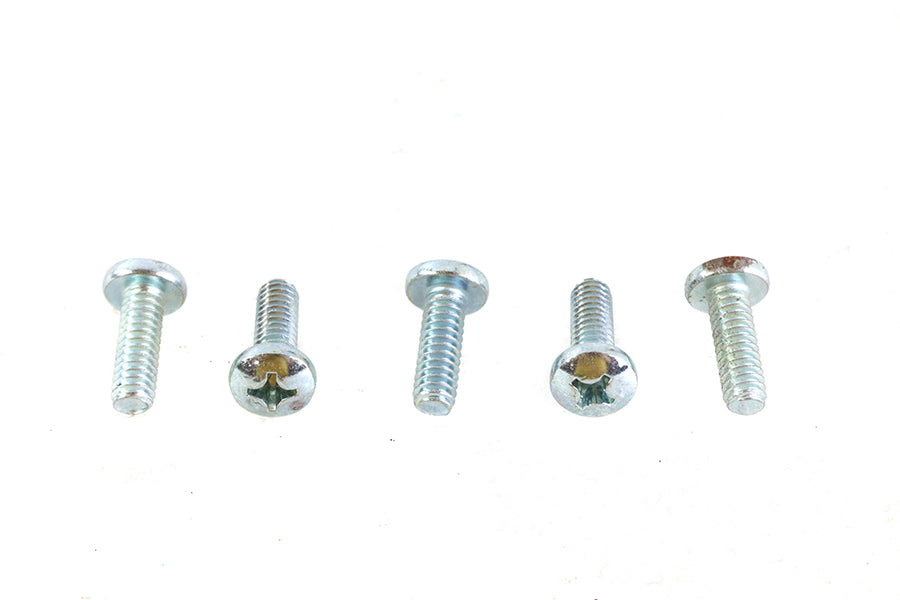 V-Twin Zinc Phillips Panhead Screws - Pack of 5