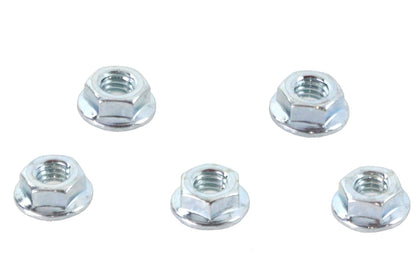 V-Twin Serrated Hex Flange Nuts 5/16 inch-18 Zinc – Pack of 5