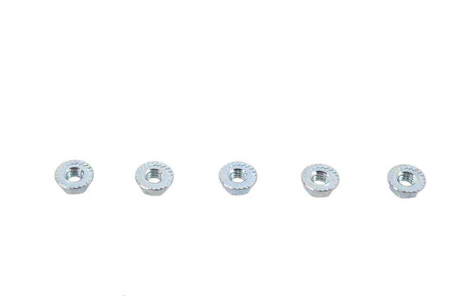 V-Twin Serrated Hex Flange Nuts 5/16 inch-18 Zinc – Pack of 5
