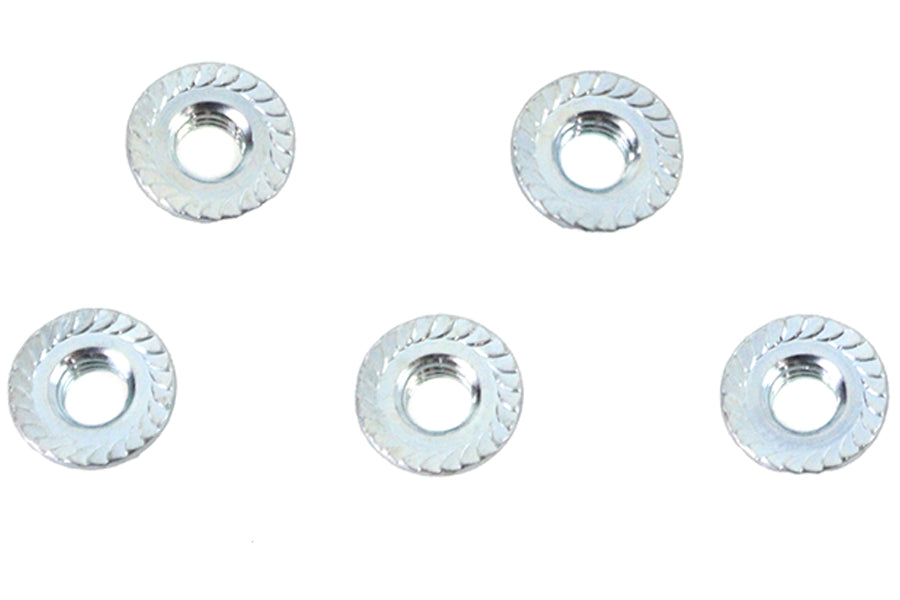 V-Twin Serrated Hex Flange Nuts 5/16 inch-18 Zinc – Pack of 5