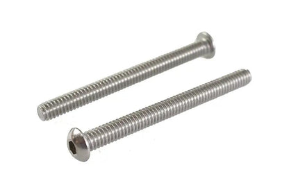 V-Twin Button Head Hex Drive Screw Set - Stainless Steel, 1/4 inch x 20 Thread, 2-3/4 inch Length by V-Twin