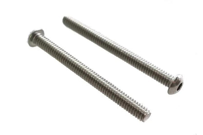 V-Twin Button Head Hex Drive Screw Set - Stainless Steel, 1/4 inch x 20 Thread, 2-3/4 inch Length by V-Twin