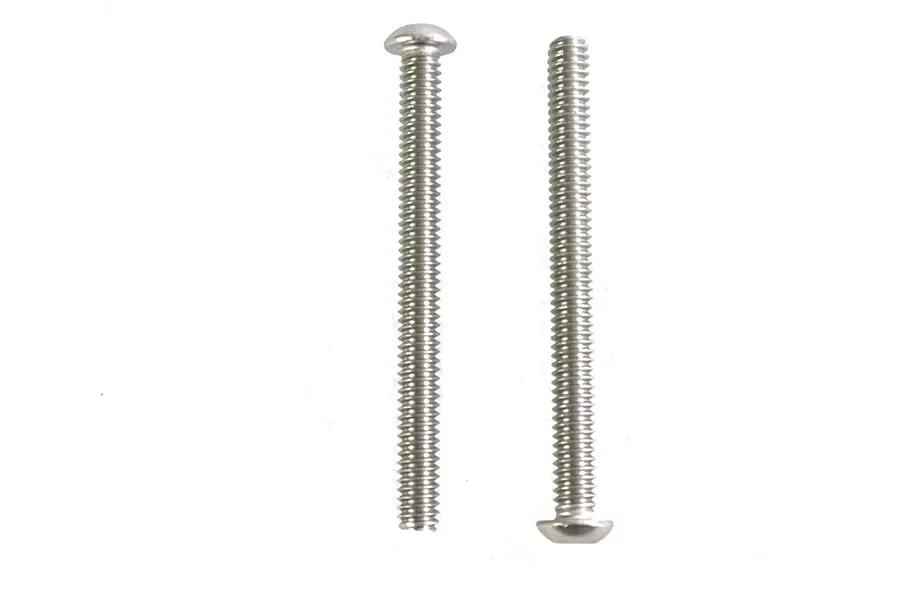V-Twin Button Head Hex Drive Screw Set - Stainless Steel, 1/4 inch x 20 Thread, 2-3/4 inch Length by V-Twin