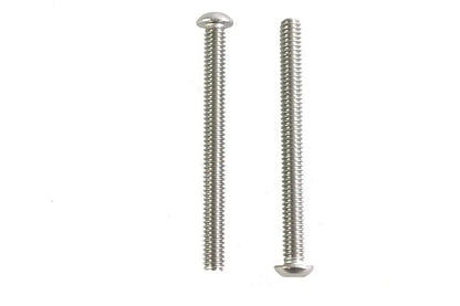 V-Twin Button Head Hex Drive Screw Set - Stainless Steel, 1/4 inch x 20 Thread, 2-3/4 inch Length by V-Twin