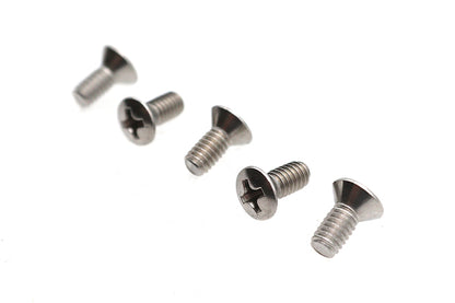 V-Twin 8-32 x 3/8 inch Stainless Steel Oval Phillips Head Screw (Pack of 5)