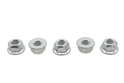 V-Twin M8 x 1.25 Flange Nut Zinc - Durable Fastener for Motorcycle Applications