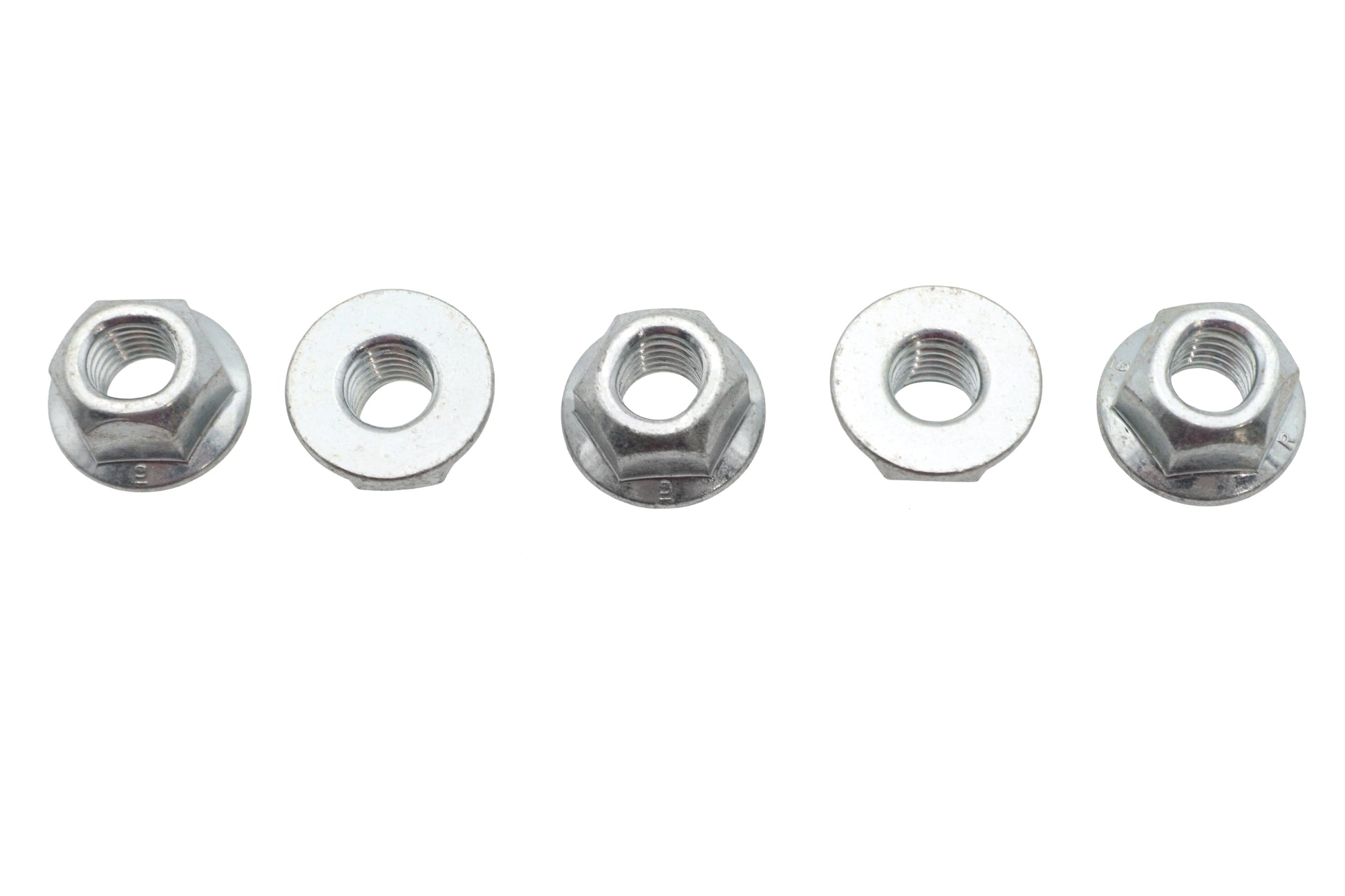 V-Twin M8 x 1.25 Flange Nut Zinc - Durable Fastener for Motorcycle Applications