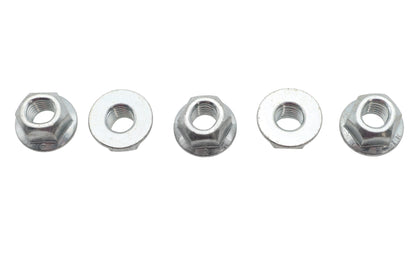 V-Twin M8 x 1.25 Flange Nut Zinc - Durable Fastener for Motorcycle Applications