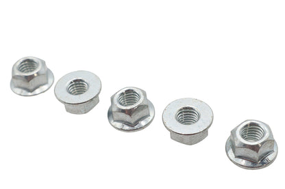 V-Twin M8 x 1.25 Flange Nut Zinc - Durable Fastener for Motorcycle Applications