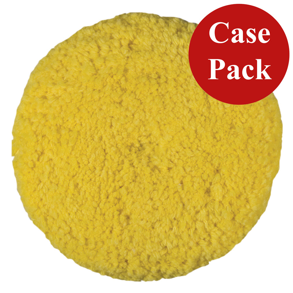 Presta Rotary Blended Wool Buffing Pad - Yellow Medium Cut, Case of 12
