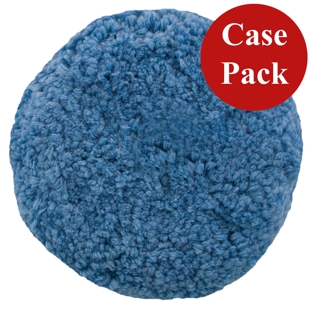 Presta Rotary Blended Wool Buffing Pad - Blue Soft Polish, Case of 12