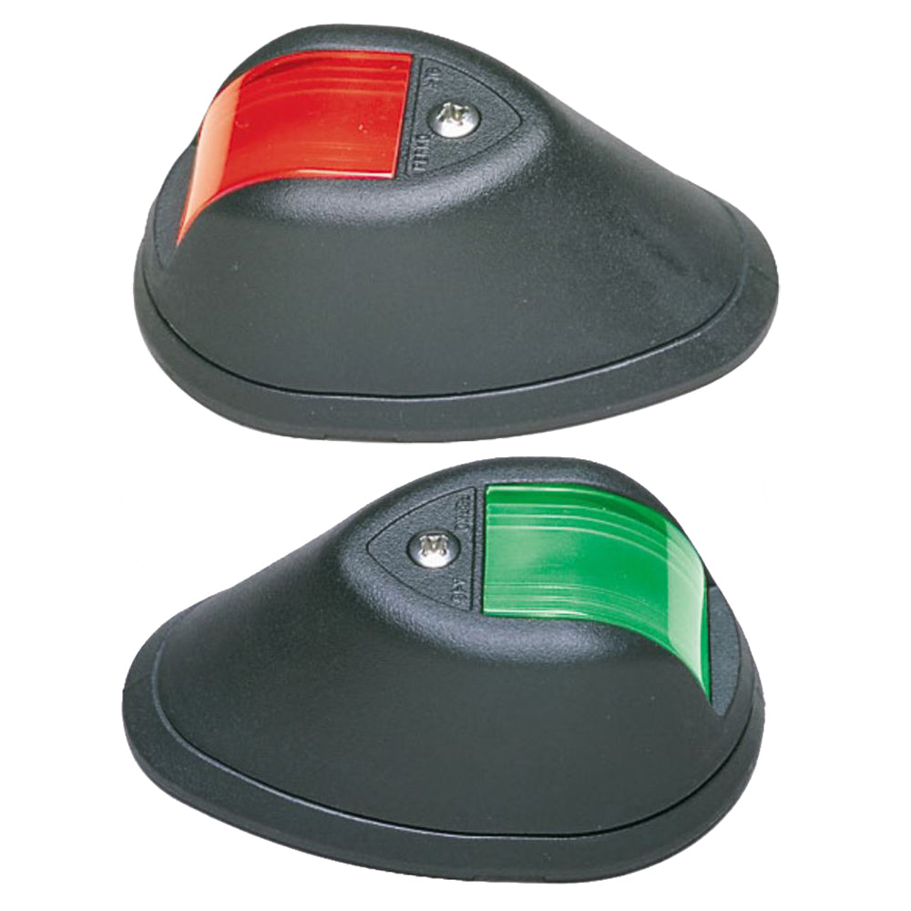 Perko Vertical Mount Side Lights 12V Black - Model 0254B00DP1 for Power Driven Vessels Under 20M