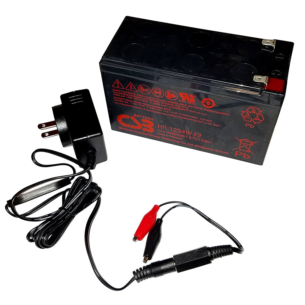 Humminbird 9Ah 12V AGM Battery Kit - Reliable Power Source with Charger