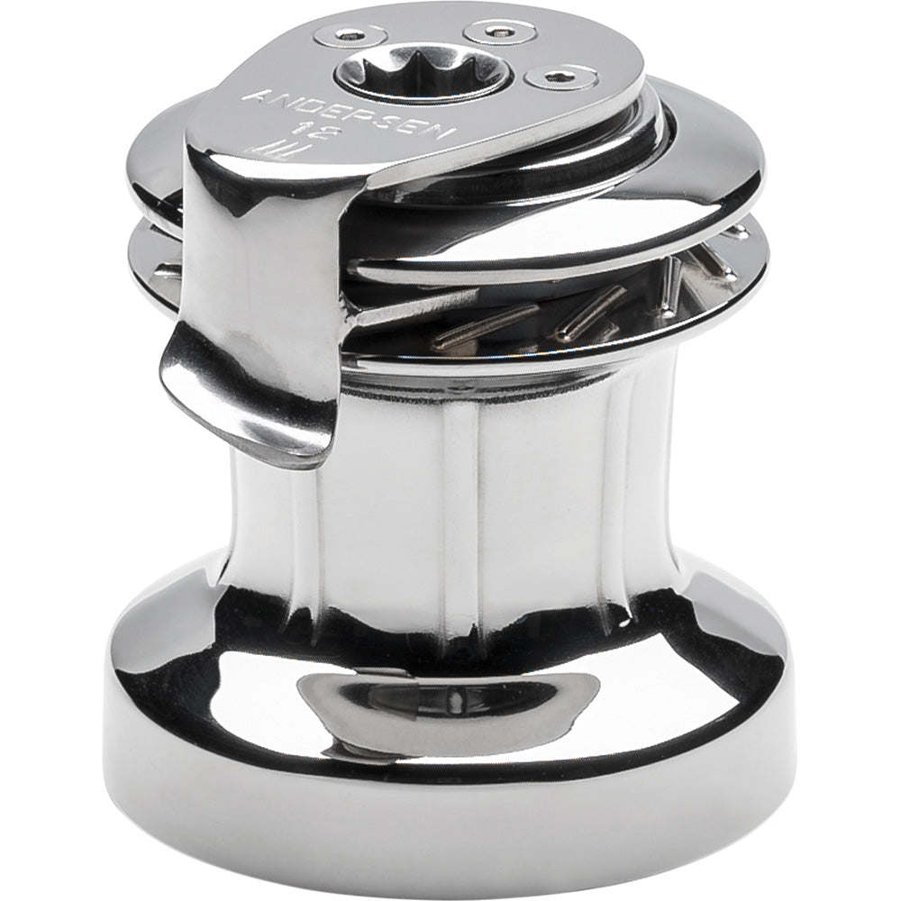 ANDERSEN 12 ST FS Self-Tailing Manual Single Speed Winch - Full Stainless Steel
