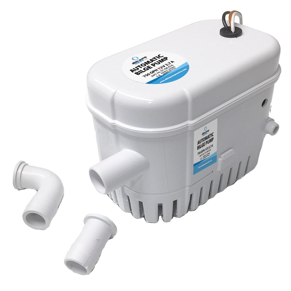 Albin Group 750 GPH 12V Automatic Bilge Pump with Stainless Steel Shaft