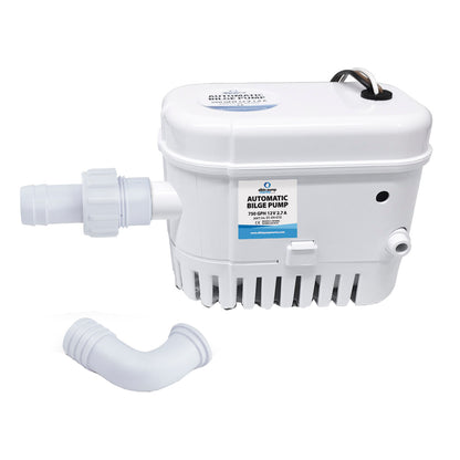 Albin Group 750 GPH 12V Automatic Bilge Pump with Stainless Steel Shaft