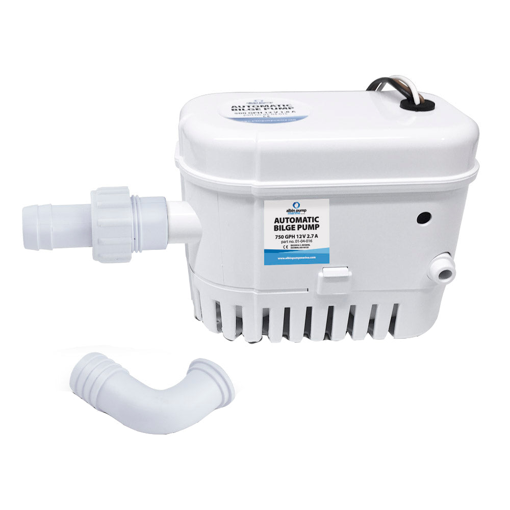 Albin Group Automatic Bilge Pump 750 GPH - 24V for Small Pleasure Boats