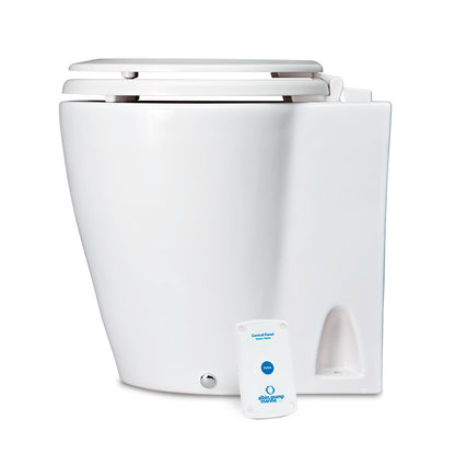Albin Group Marine Design Electric Compact Toilet with 12V Macerator and Pump