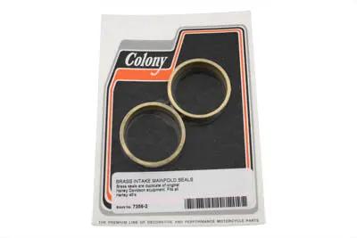 Colony Brass Manifold Seals for Harley Davidson WL 1937-1946 by Colony