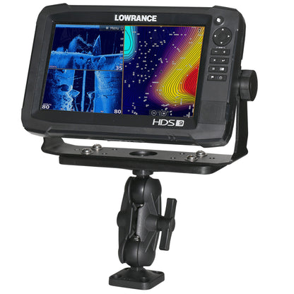 Scotty 163 1.5-Inch Ball Mount with Fishfinder & Universal Mounting Plate