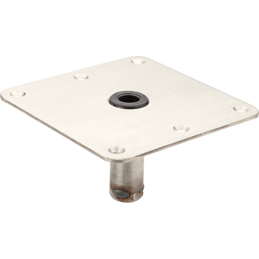 Attwood Marine SWIVL-EZE 7x7 Zinc Plated Steel Pin Base with 3/4 Inch Pin