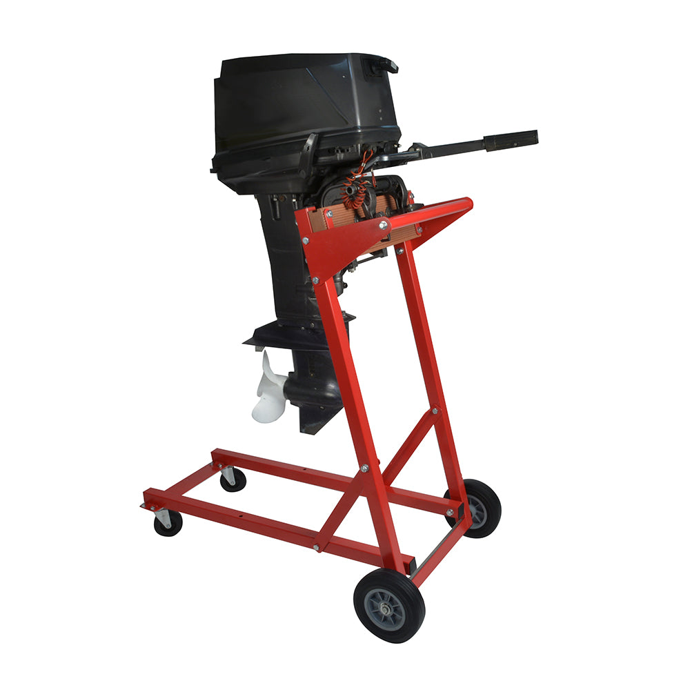 C.E. Smith Outboard Motor Dolly for Boats - 250 lb Capacity, Red