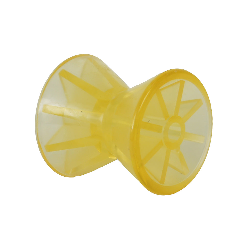 C.E. Smith Bow Roller - Yellow PVC, 4 Inch x 1/2 Inch Inner Diameter
