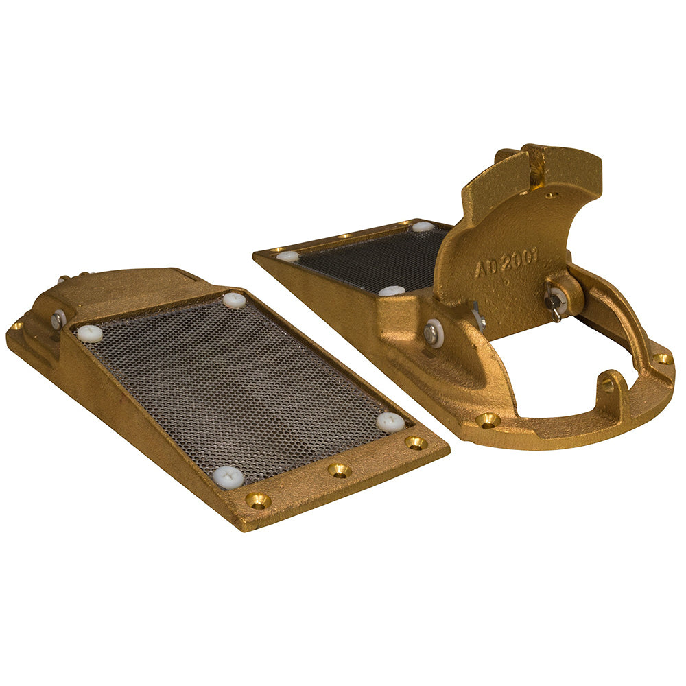 GROCO APHS-2000-1 Perforated Hull Strainer with Access Door for 2-Inch Thru-Hull