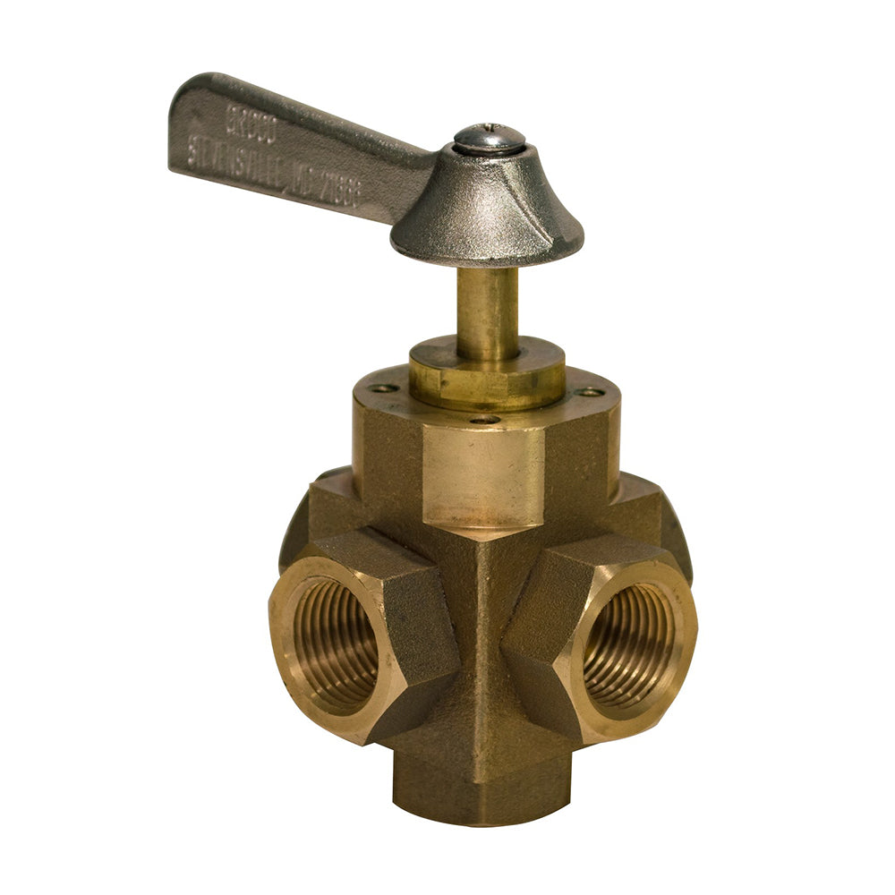 GROCO 1/2 inch 5-Port Tank Selector Valve (Part Number FV-550-L)