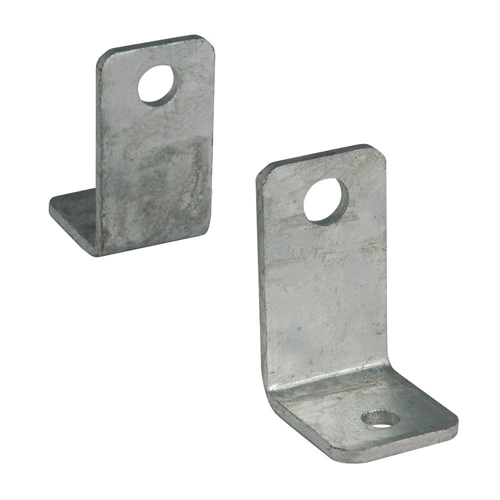 C.E. Smith Galvanized Side Angle 'L' Bracket Pair - Heavy-Duty Steel Support