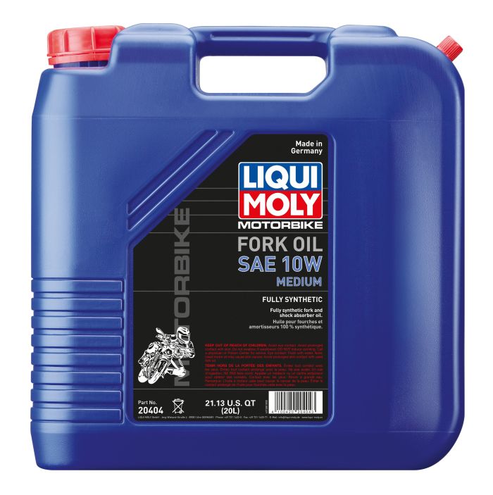 LIQUI MOLY Motorbike Fork Oil 10W Medium - 20 Liter Container