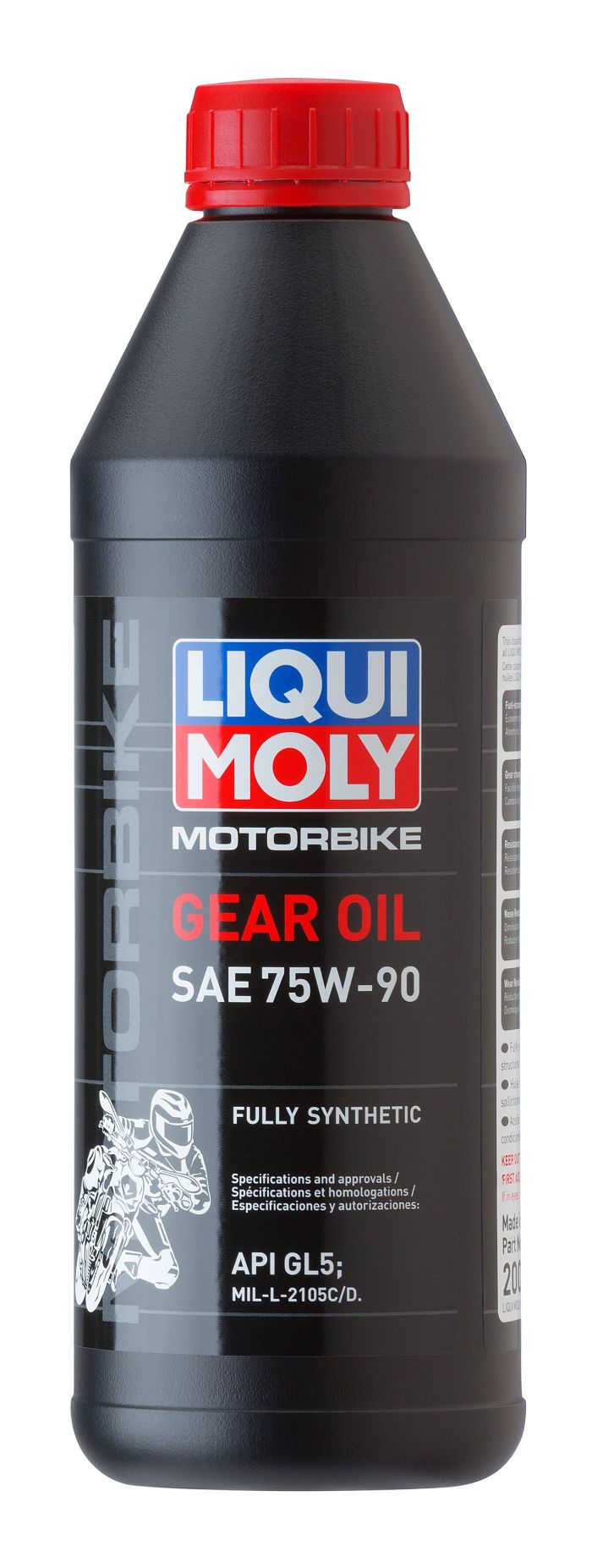 LIQUI MOLY Motorbike Gear Oil 75W-90, 1 Liter - High-Performance Transmission Lubricant
